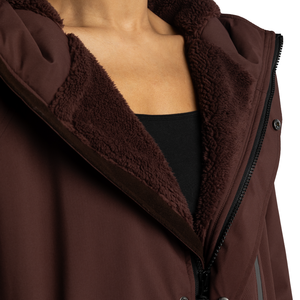 Women's Long Sleeve Dry Waterproof Changing Robe Alter EVO - Deep Chestnut