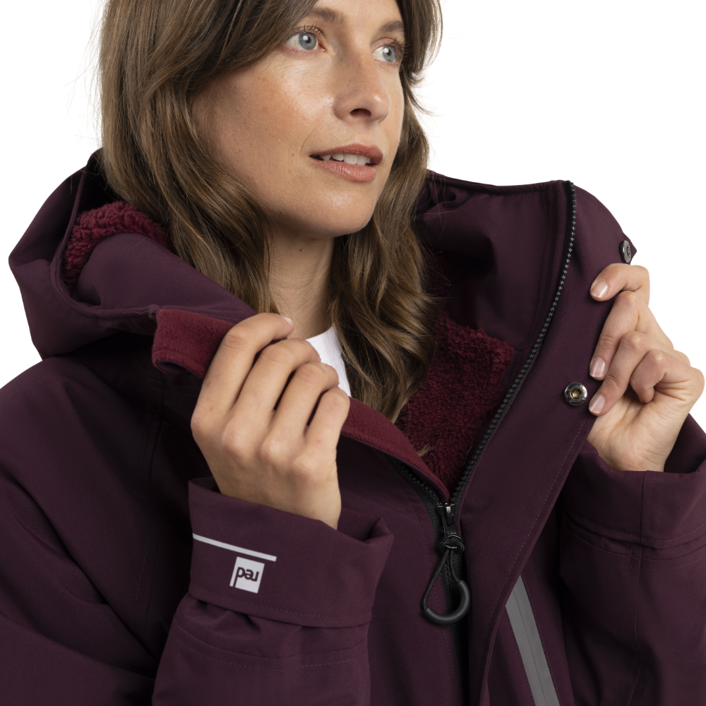 Women's Long Sleeve Dry Waterproof Changing Robe Alter EVO - Rich Burgundy