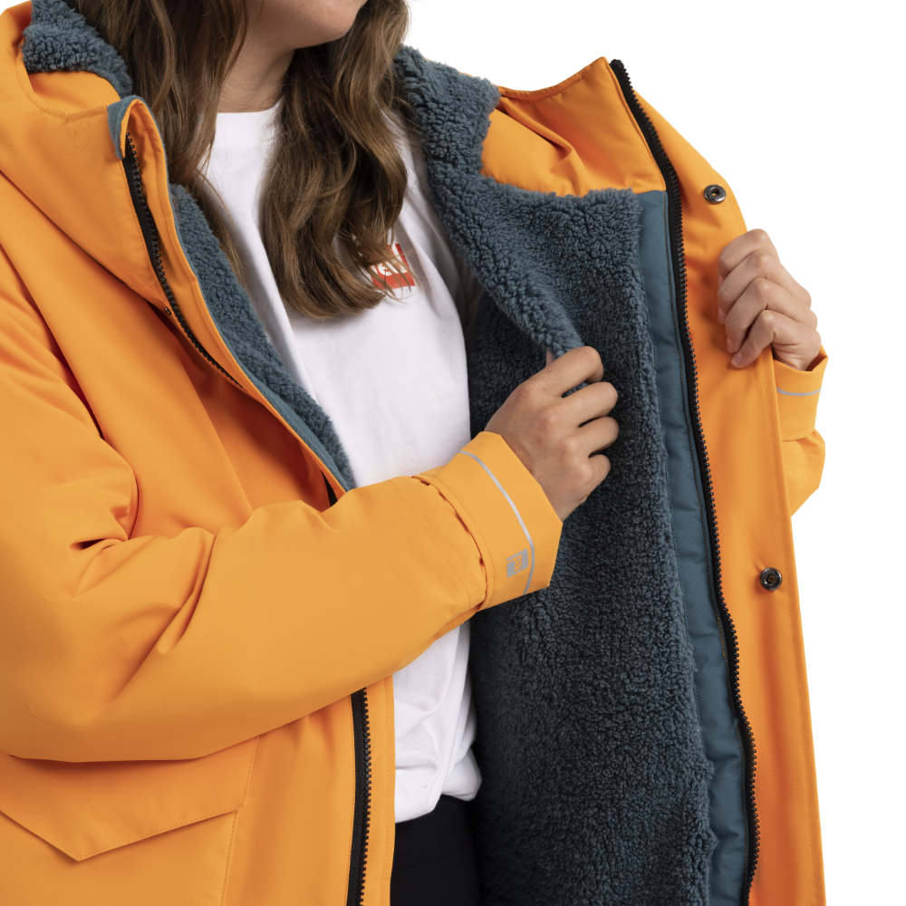 Women's EVO Pro Slimline Waterproof Parka Jacket - Bitter Orange