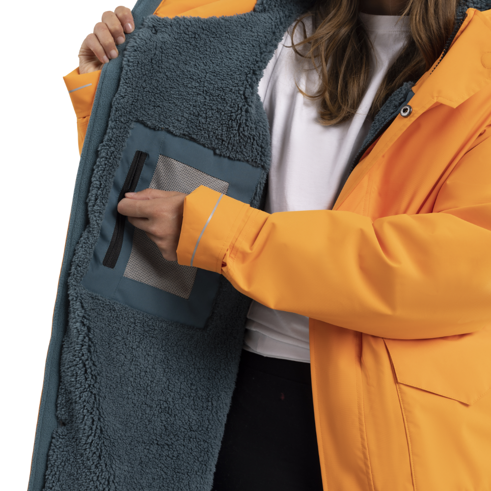 Women's EVO Pro Slimline Waterproof Parka Jacket - Bitter Orange