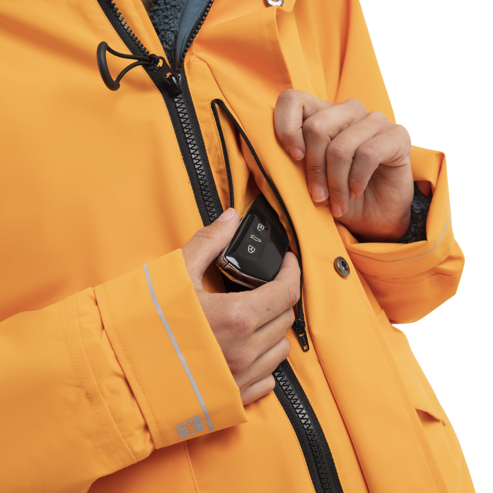 Women's EVO Pro Slimline Waterproof Parka Jacket - Bitter Orange
