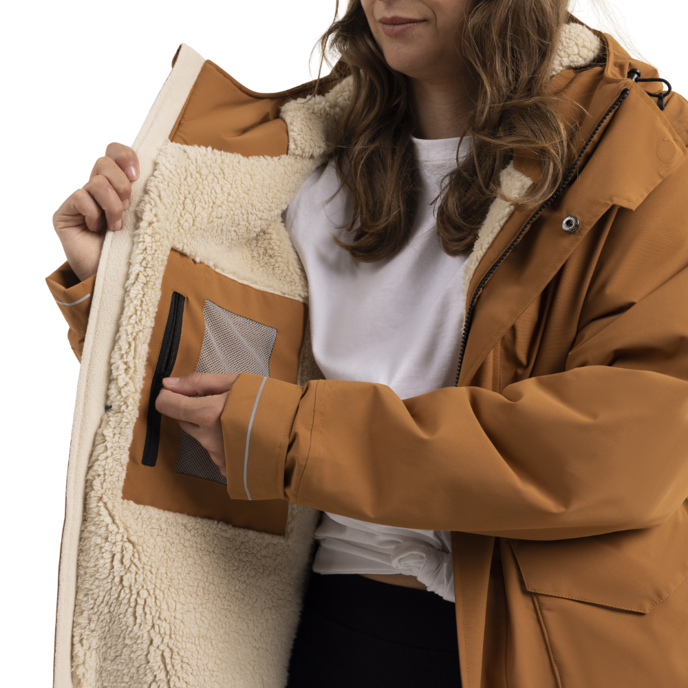 Women's EVO Pro Slimline Waterproof Parka Jacket - Caramel
