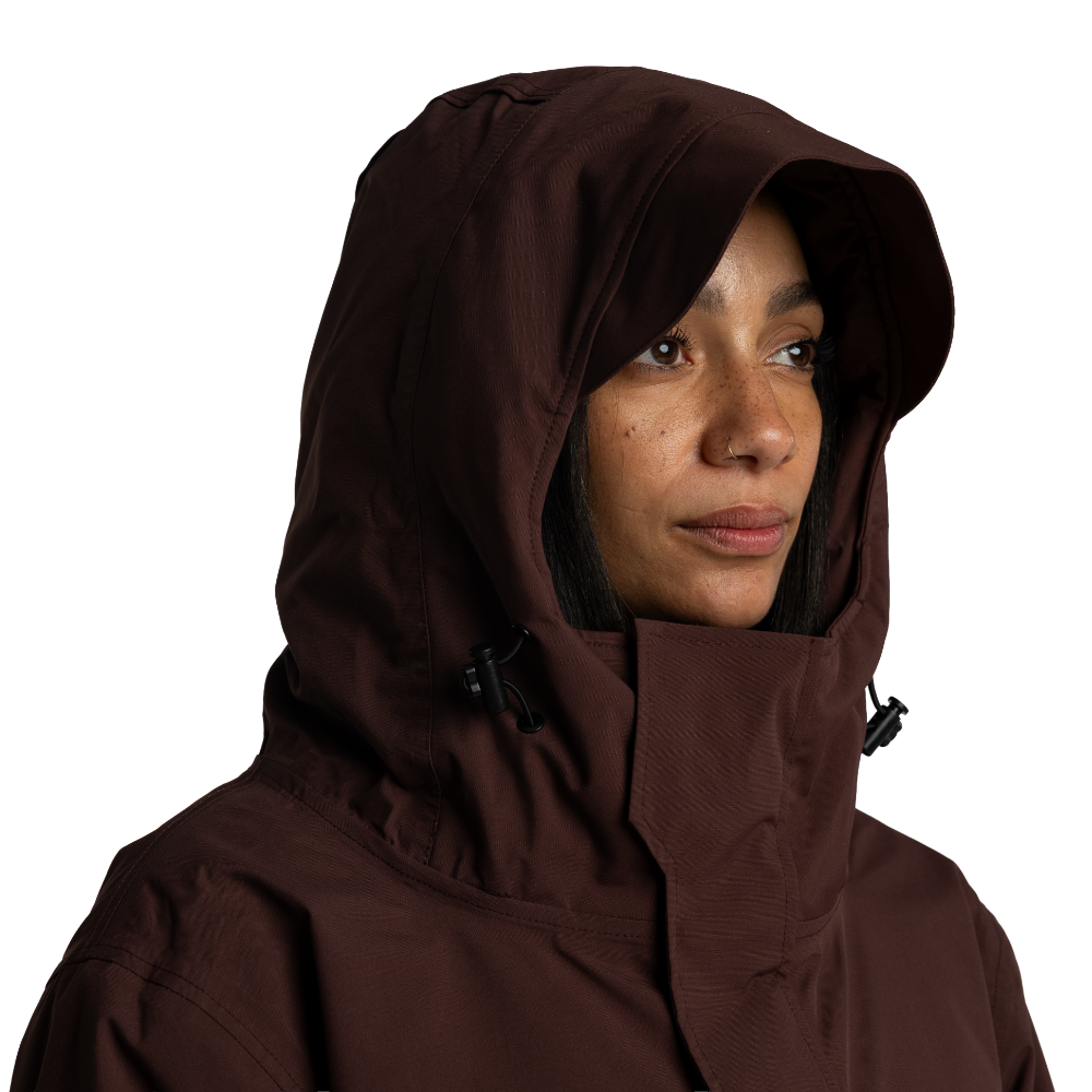 Women's EVO Pro Waterproof Parka Jacket - Deep Chestnut