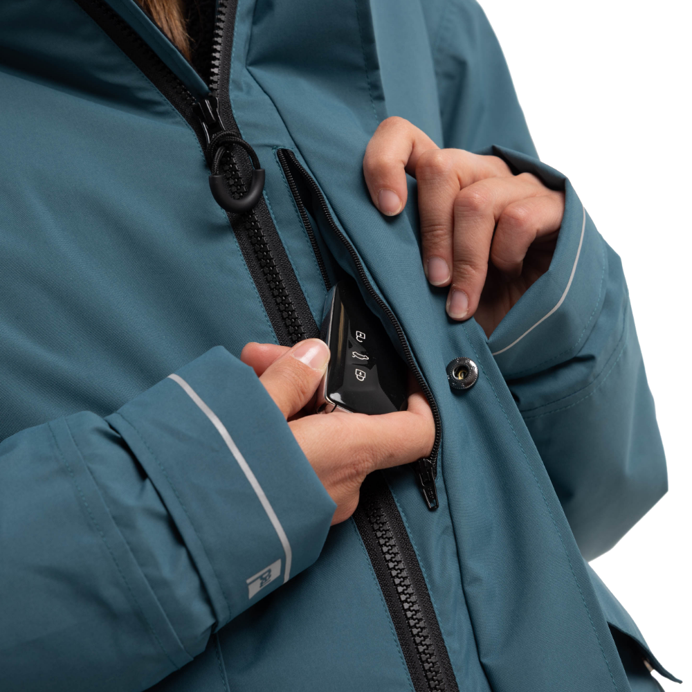 Women's EVO Pro Slimline Waterproof Parka Jacket - Deep Teal