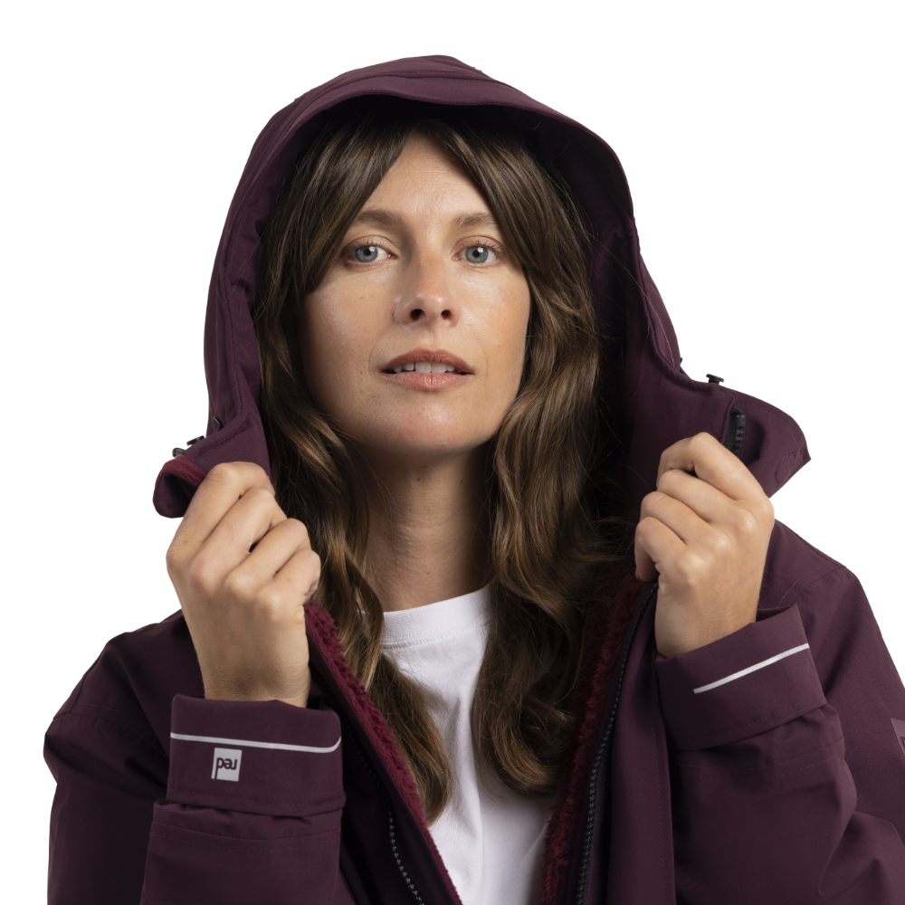 Women's EVO Pro Slimline Waterproof Parka Jacket - Rich Burgundy
