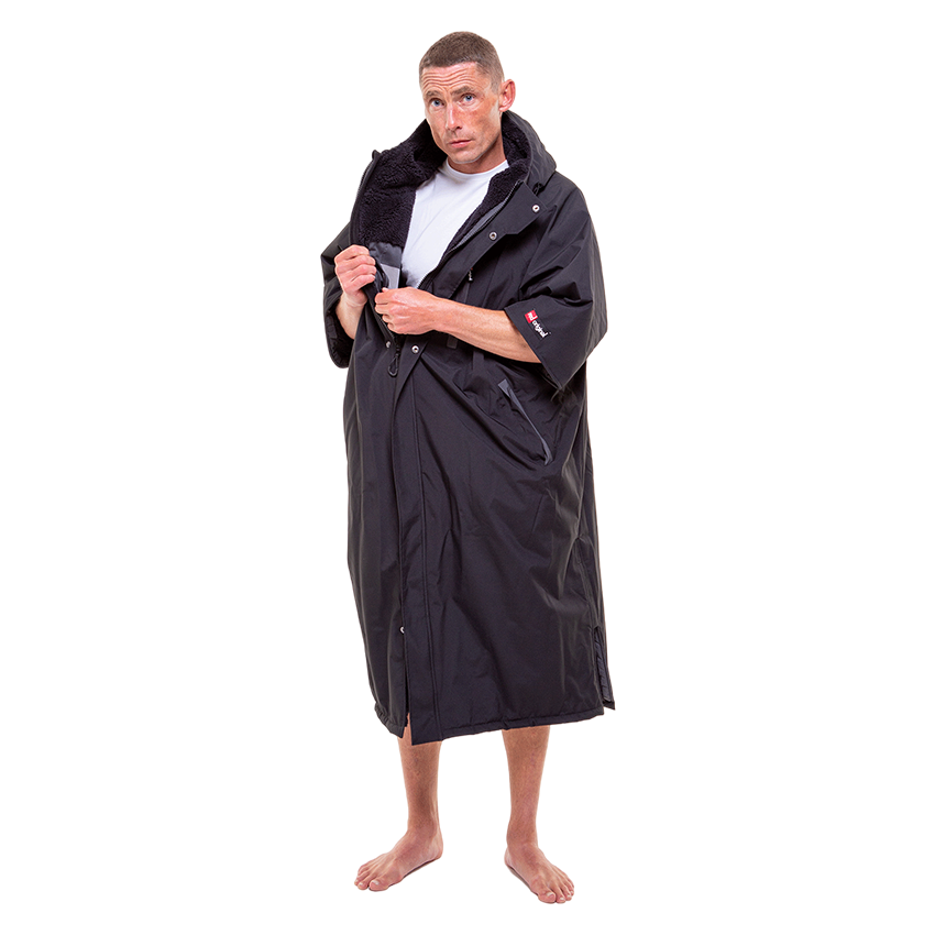 Men's Short Sleeve Pro Change Robe EVO - Stealth Black