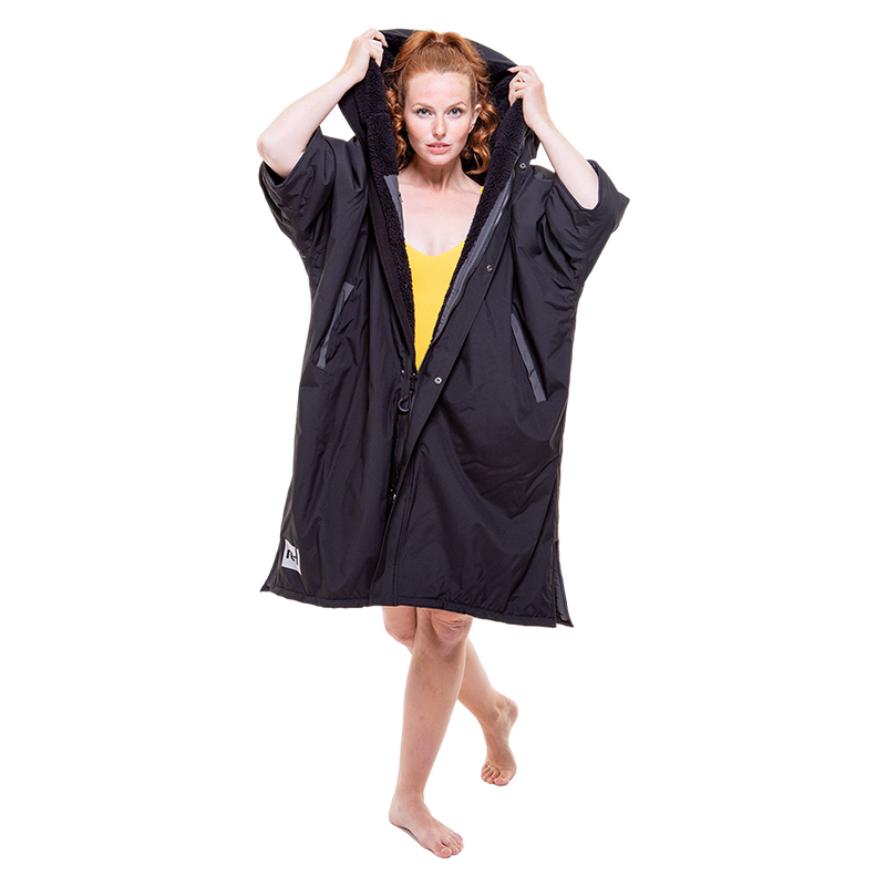 Women's Short Sleeve Pro Change Robe EVO - Stealth Black