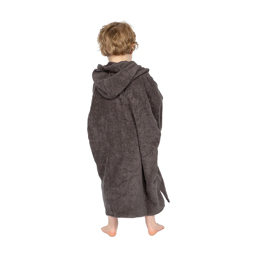 Red Grey Changing Robe Red Equipment Hooded Kids Towelling Change Robe - Grey – Red Equipment - UK