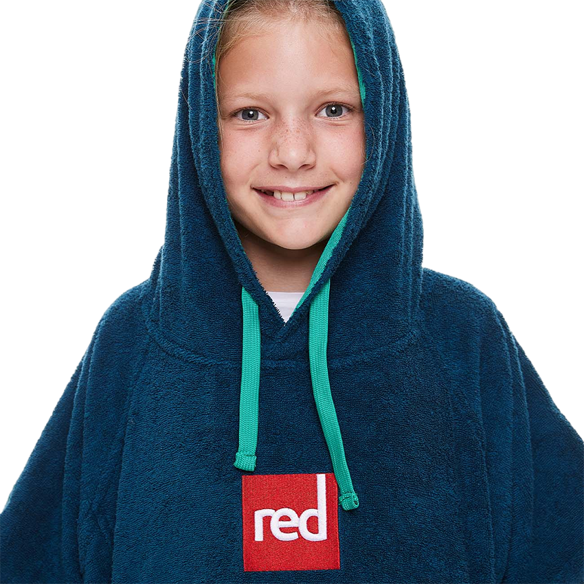 Kids Towelling Change Robe - Navy