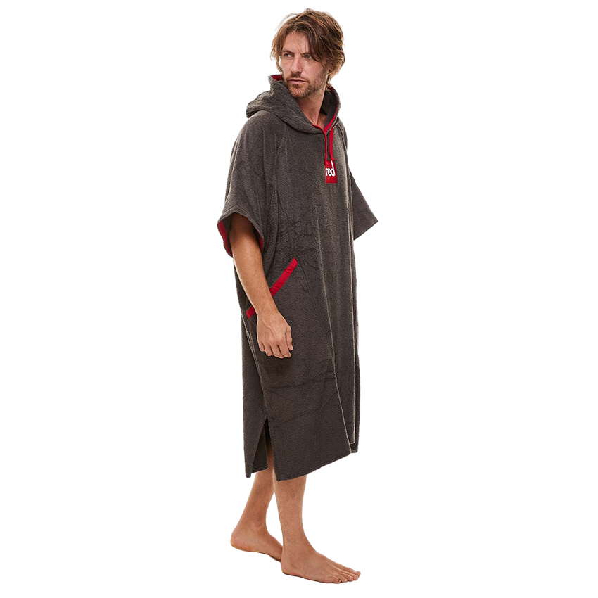 Men's Towelling Change Robe - Grey