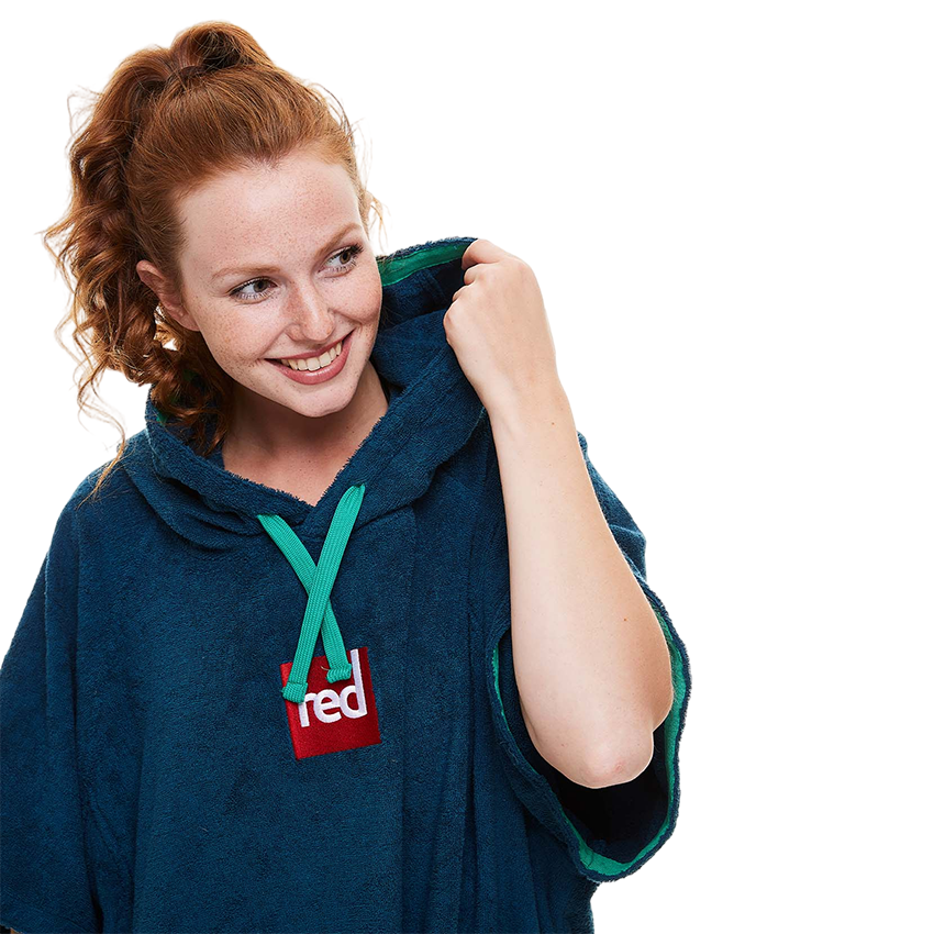 Women's Towelling Change Robe - Navy