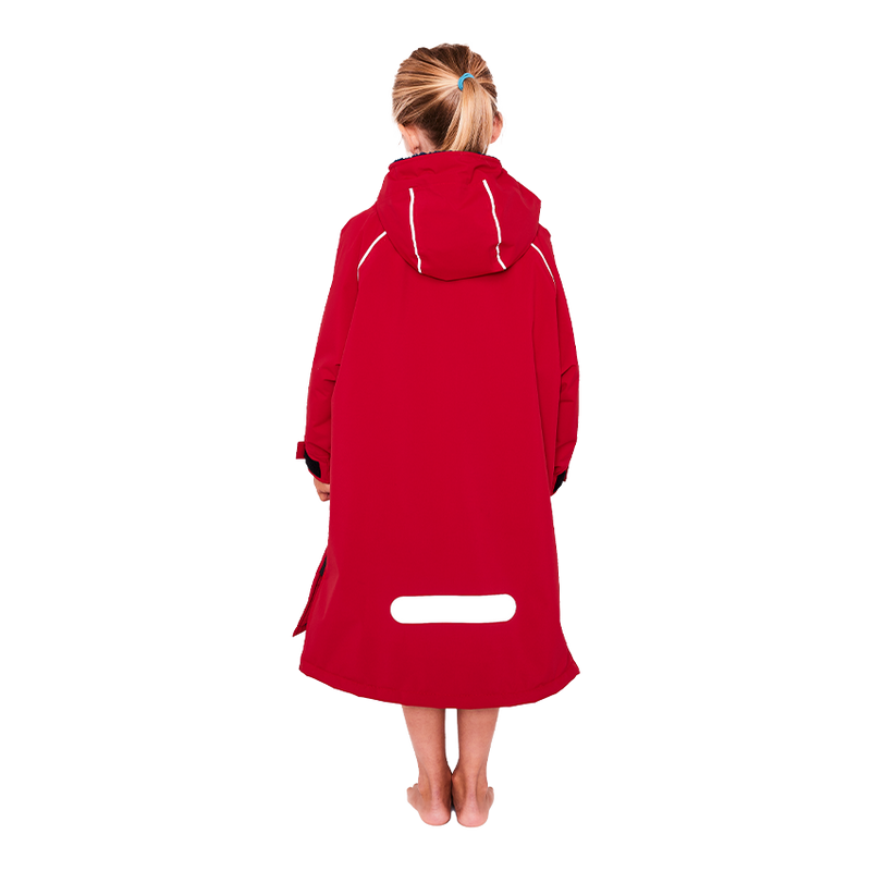 Kid's Dry Poncho - Red