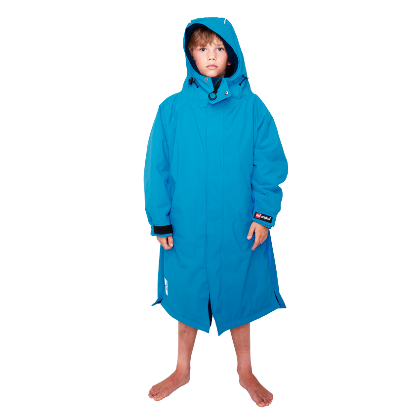 Red Original Kids Waterproof Dry Pro Robe - Marine
