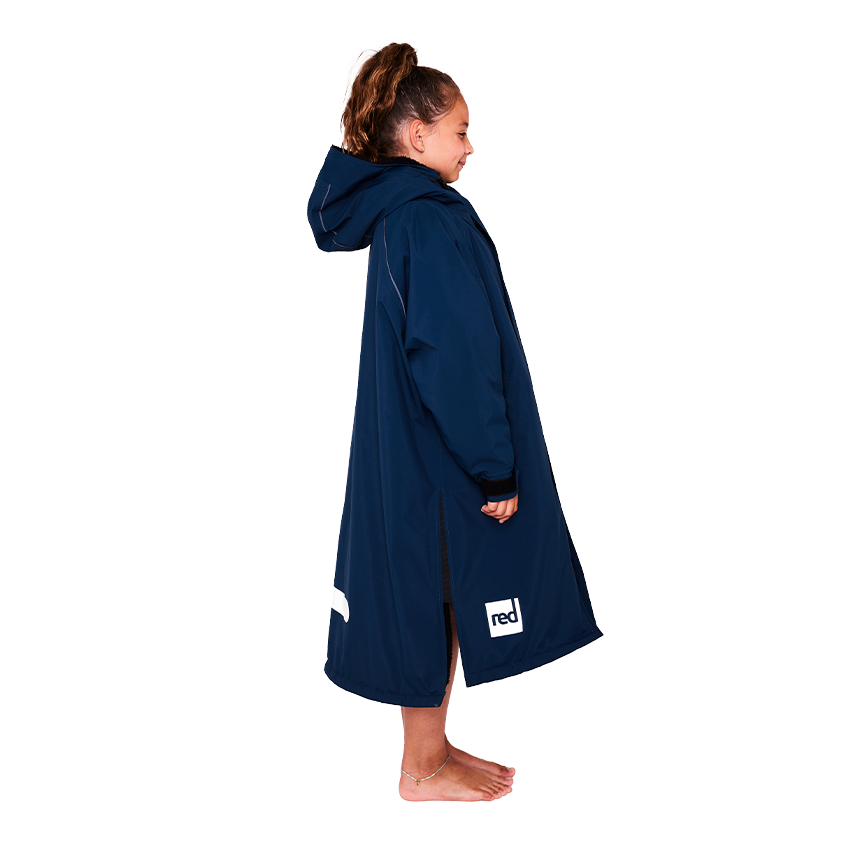 Red Original Waterproof Kids Dry Pro Robe - Navy