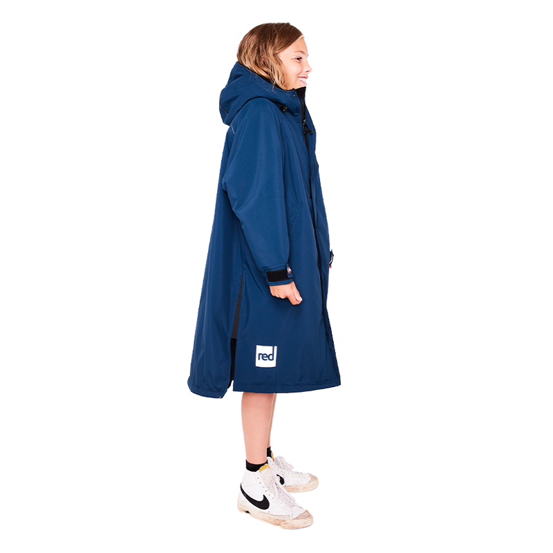 Red Original Waterproof Kids Dry Pro Robe - Navy