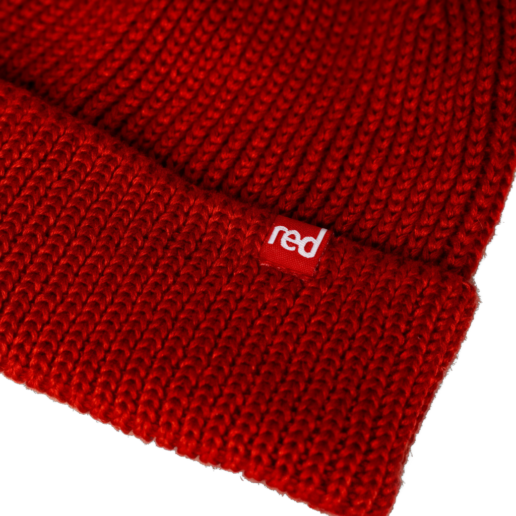 Eddy Recycled Polyester Beanie Hat - Red