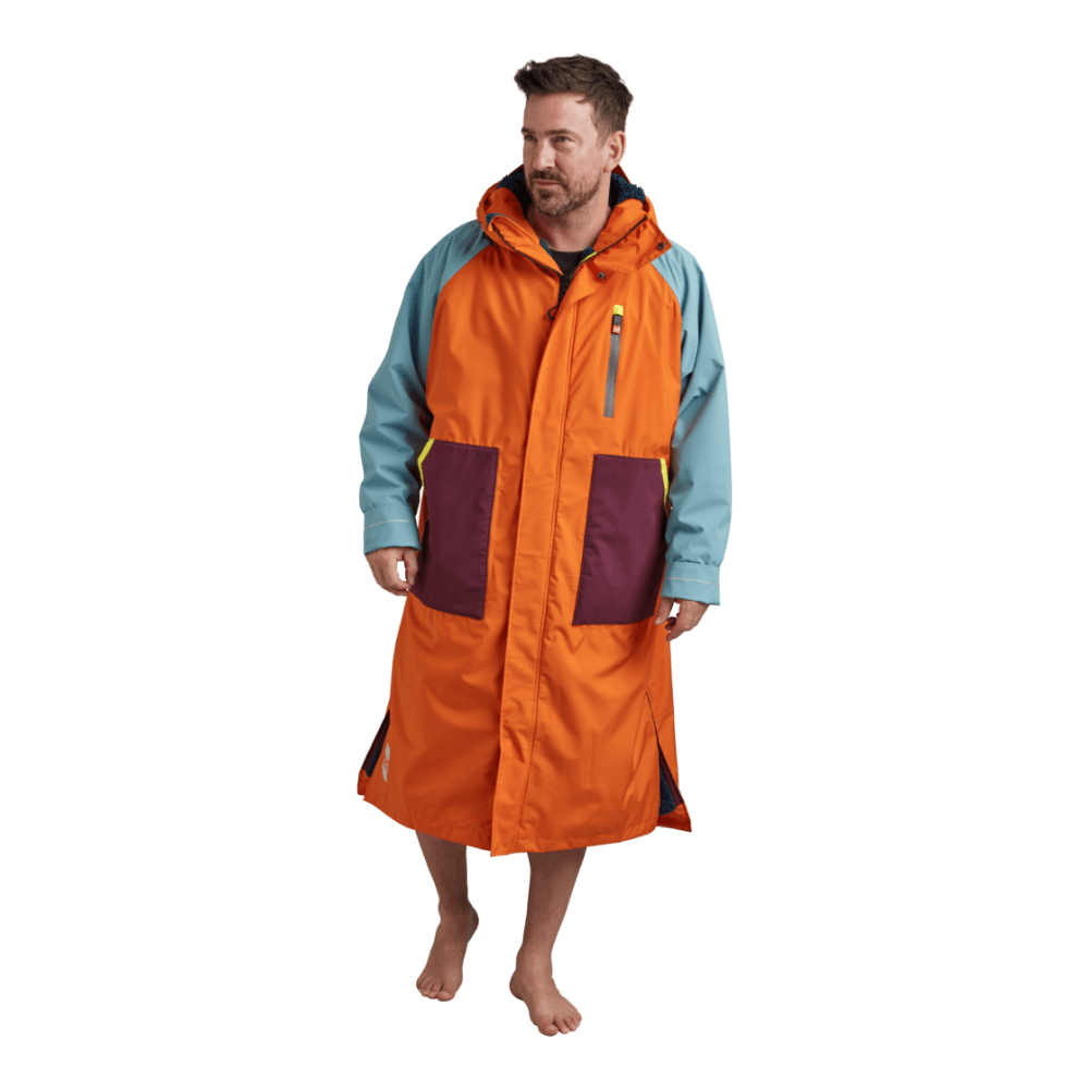 Men's Long Sleeve Recovered Dry Changing Robe Alter Evo - Orange