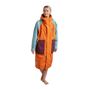 Women's Long Sleeve Recovered Dry Changing Robe Alter Evo - Orange