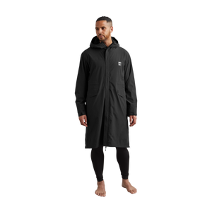 Men's Pursuit Waterproof Lightweight Changing Robe Jacket - Obsidian Black