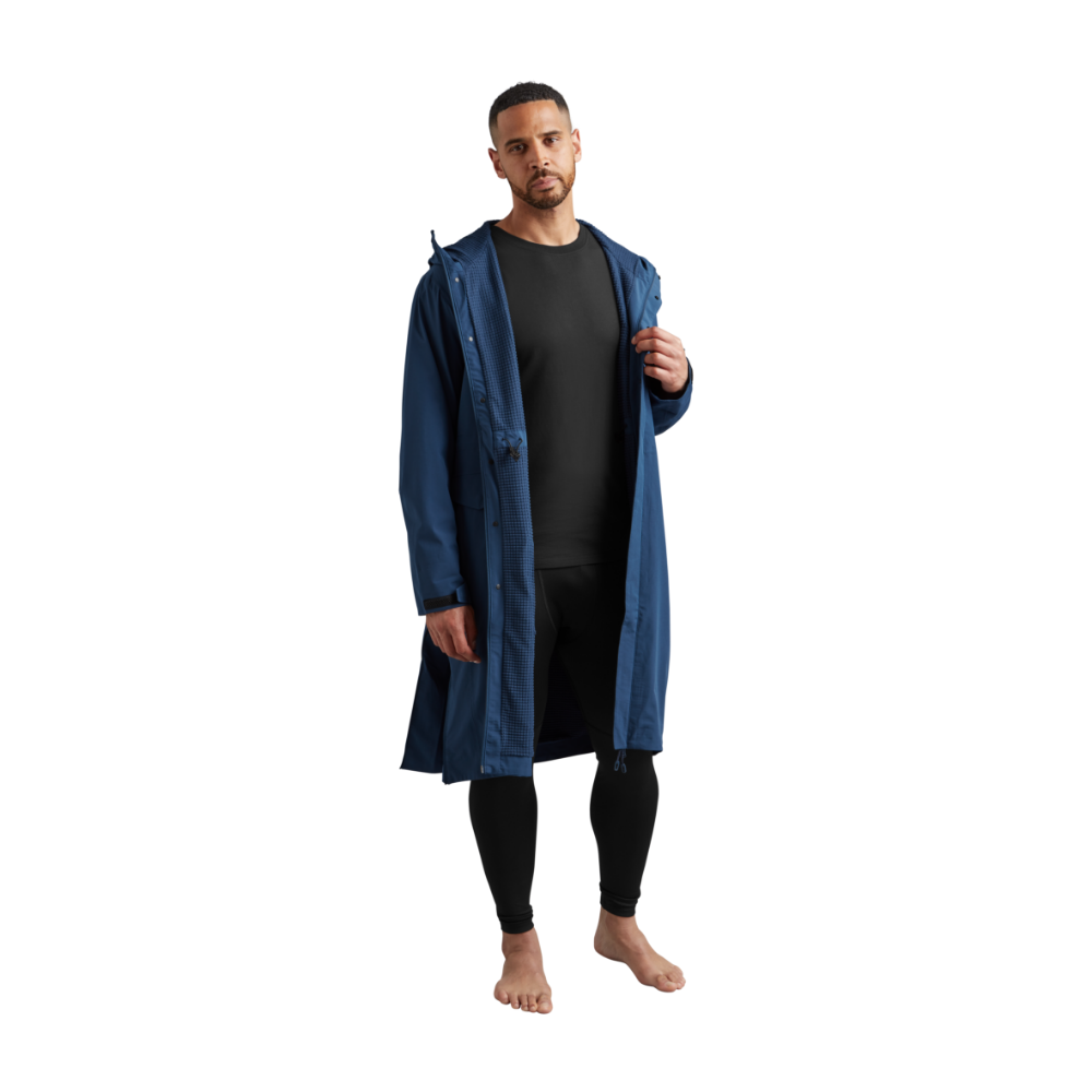 Men's Pursuit Waterproof Lightweight Changing Robe Jacket - Ocean Blue