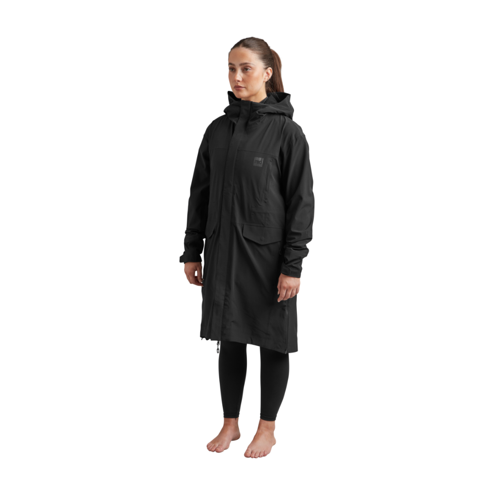 Big Robe Jacket Women's Pursuit Waterproof Lightweight Changing Robe Jacket-Black – Red ...