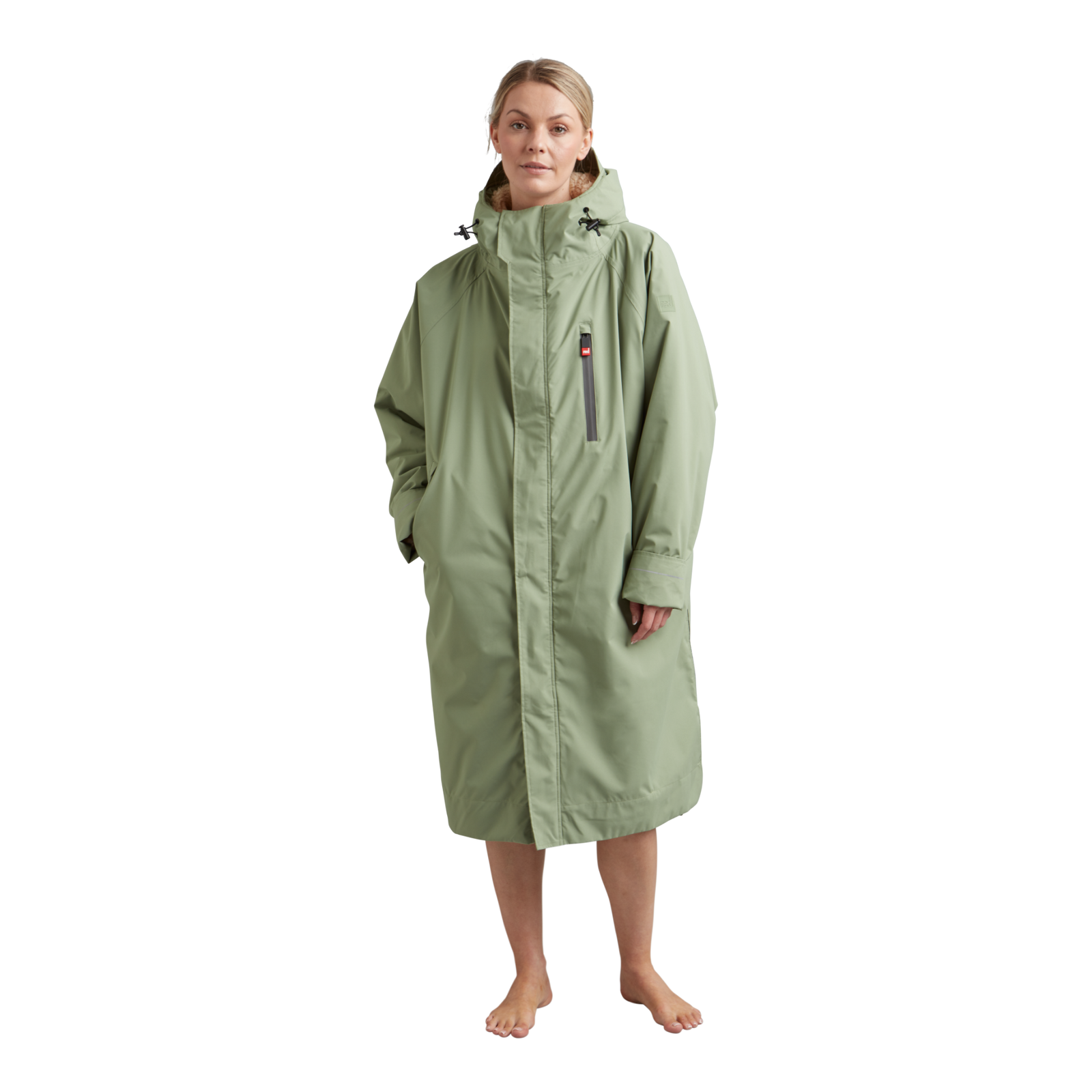 Women's Long Sleeve Waterproof Dry Changing Robe Alter Evo - Sage Green