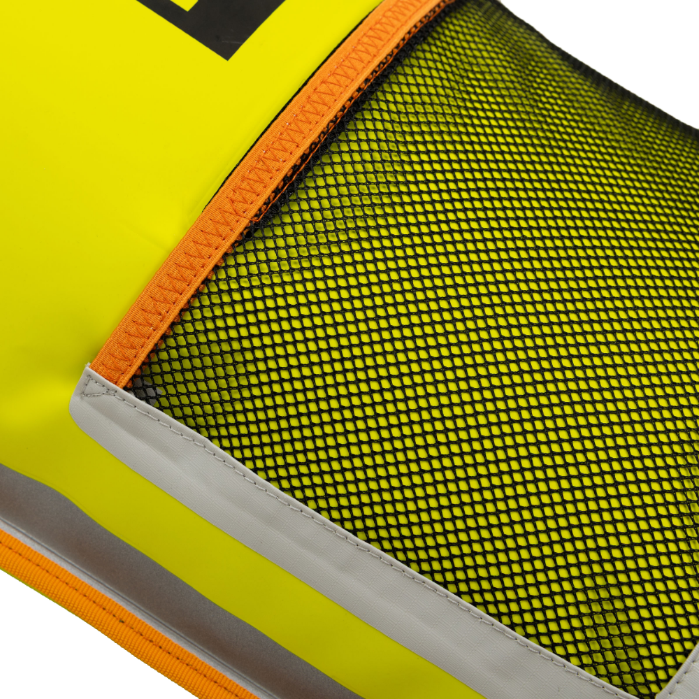 2-in-1 Reversible Swim Tow Float Dry Bag Backpack - Admiral Blue / Neon Yellow
