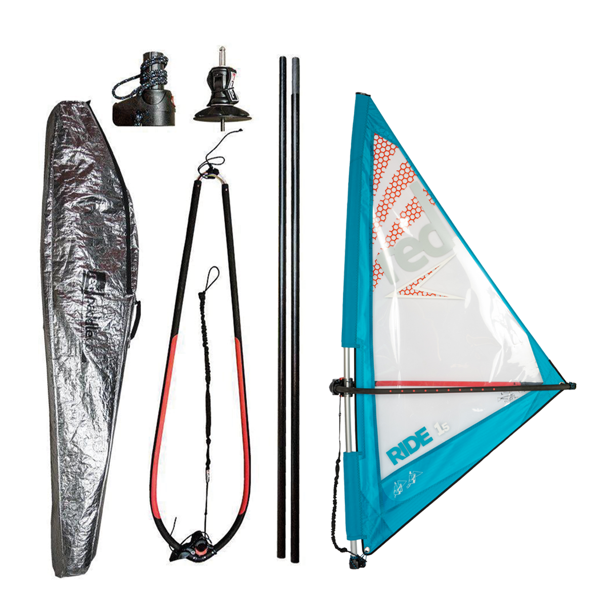 Red Paddle Co WindSurf 1.5m Rig Pack - White