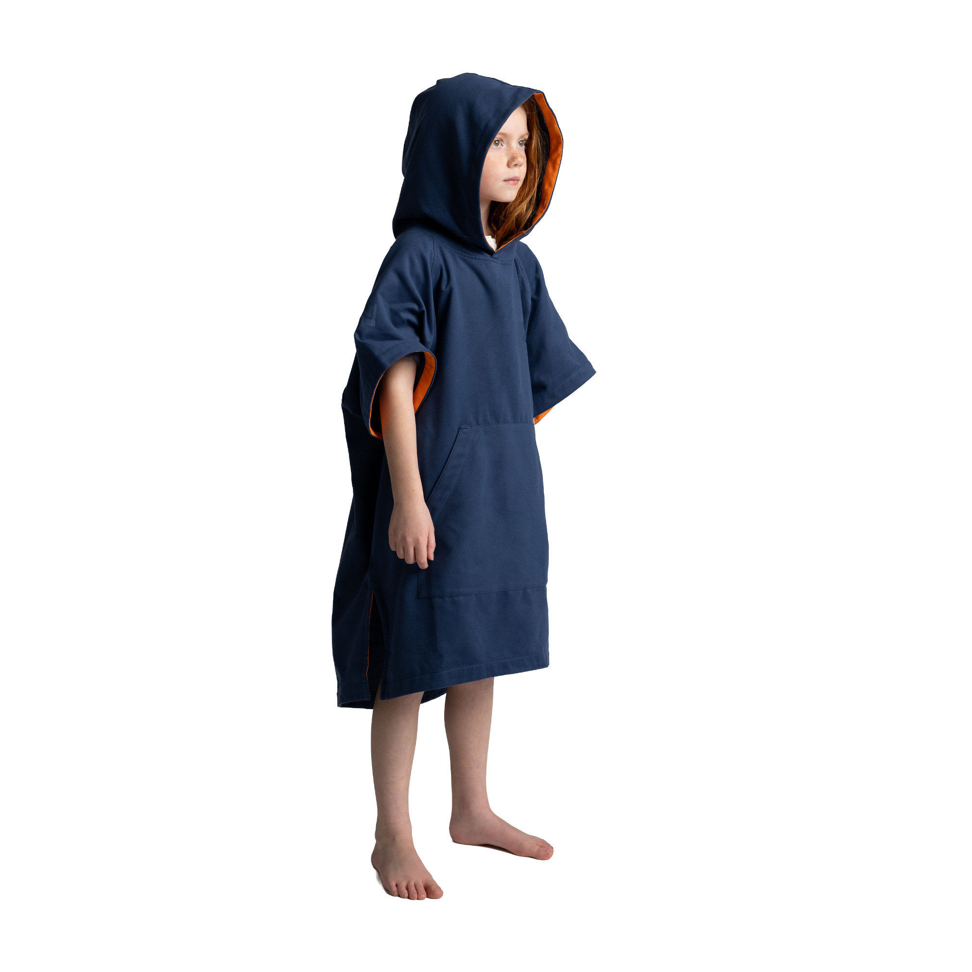 Kids' Quick Dry Microfibre Poncho Changing Robe - Admiral Blue
