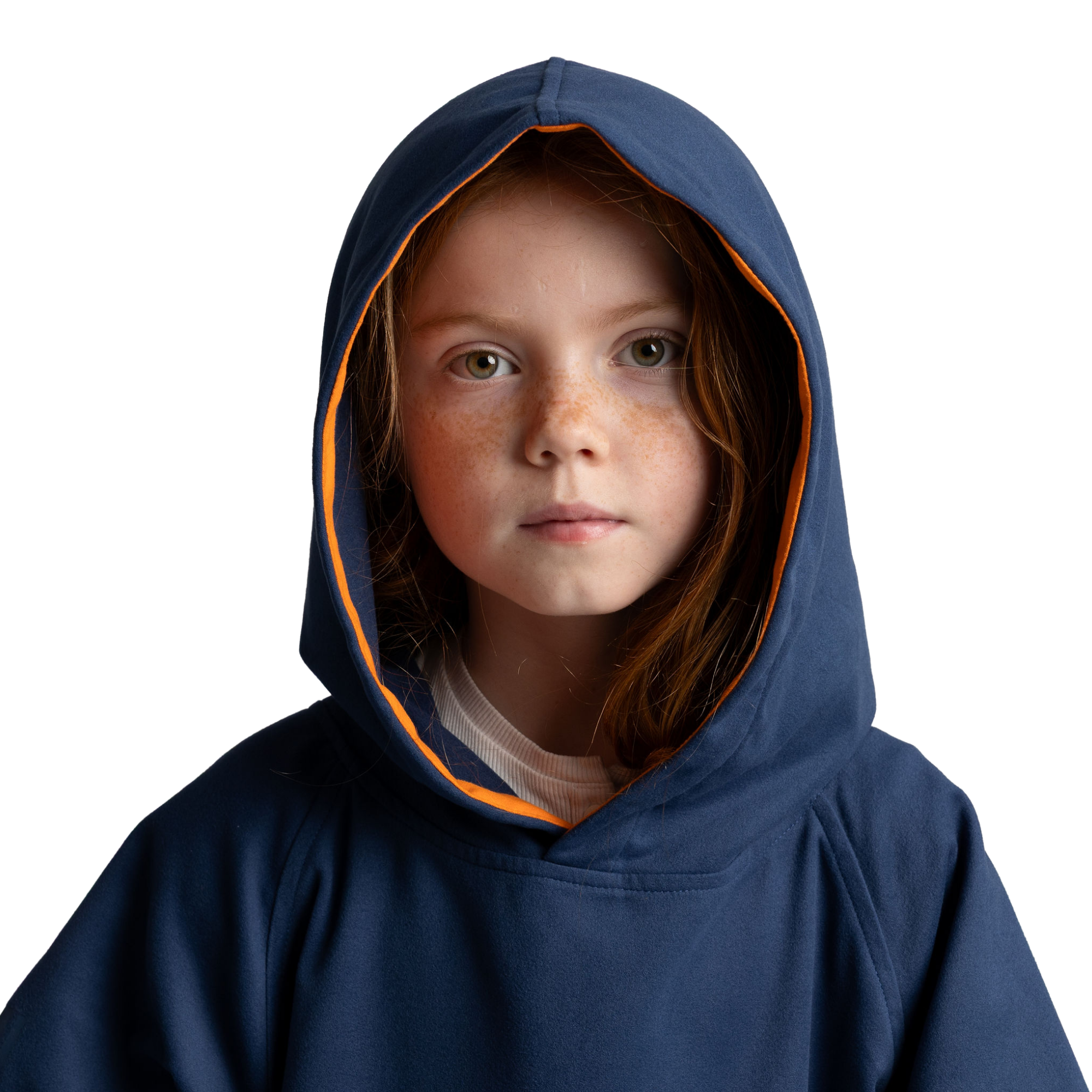 Kids' Quick Dry Microfibre Poncho Changing Robe - Admiral Blue