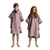 Kids' Quick Dry Microfibre Poncho Changing Robe - Salty Pink