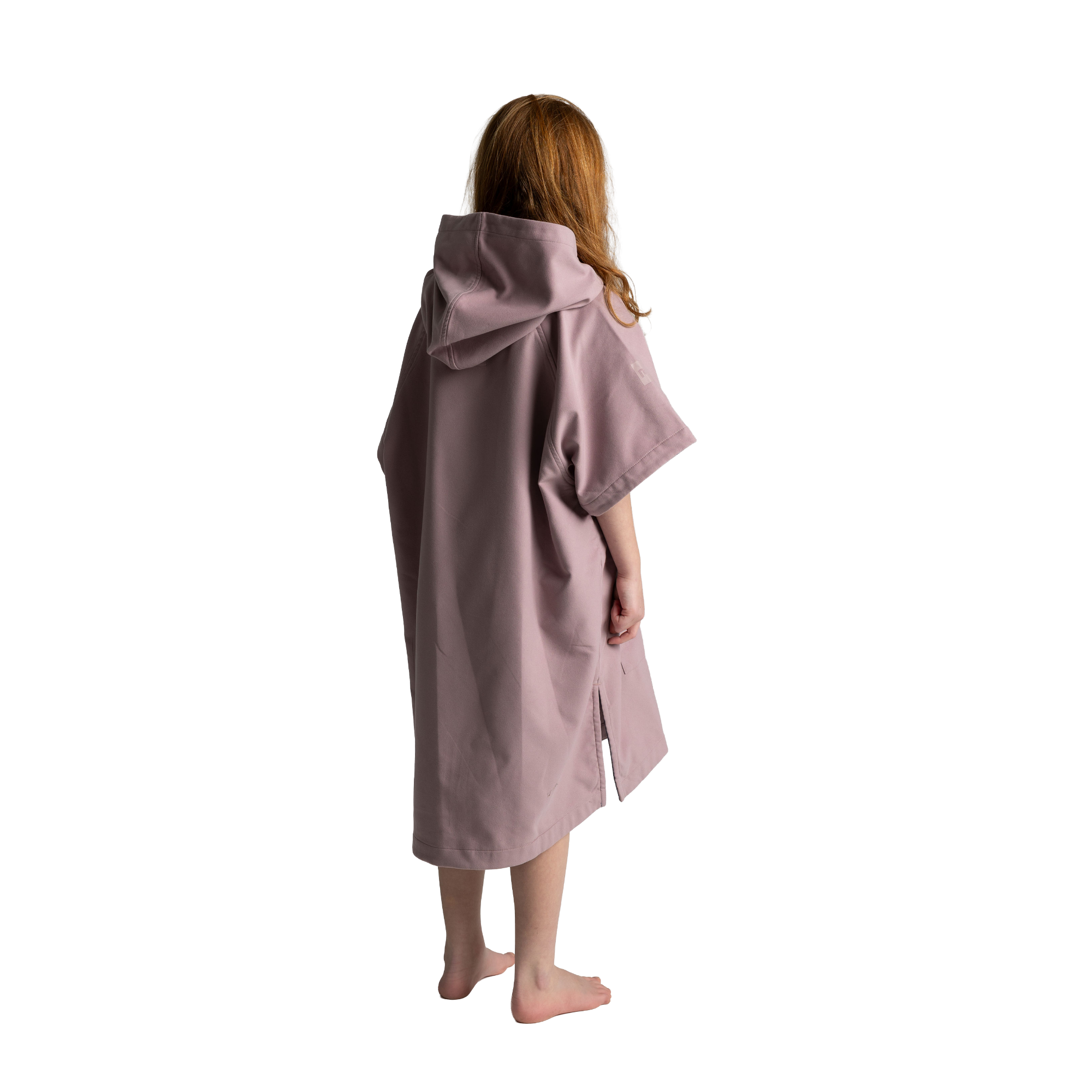 Kids' Quick Dry Microfibre Poncho Changing Robe - Salty Pink