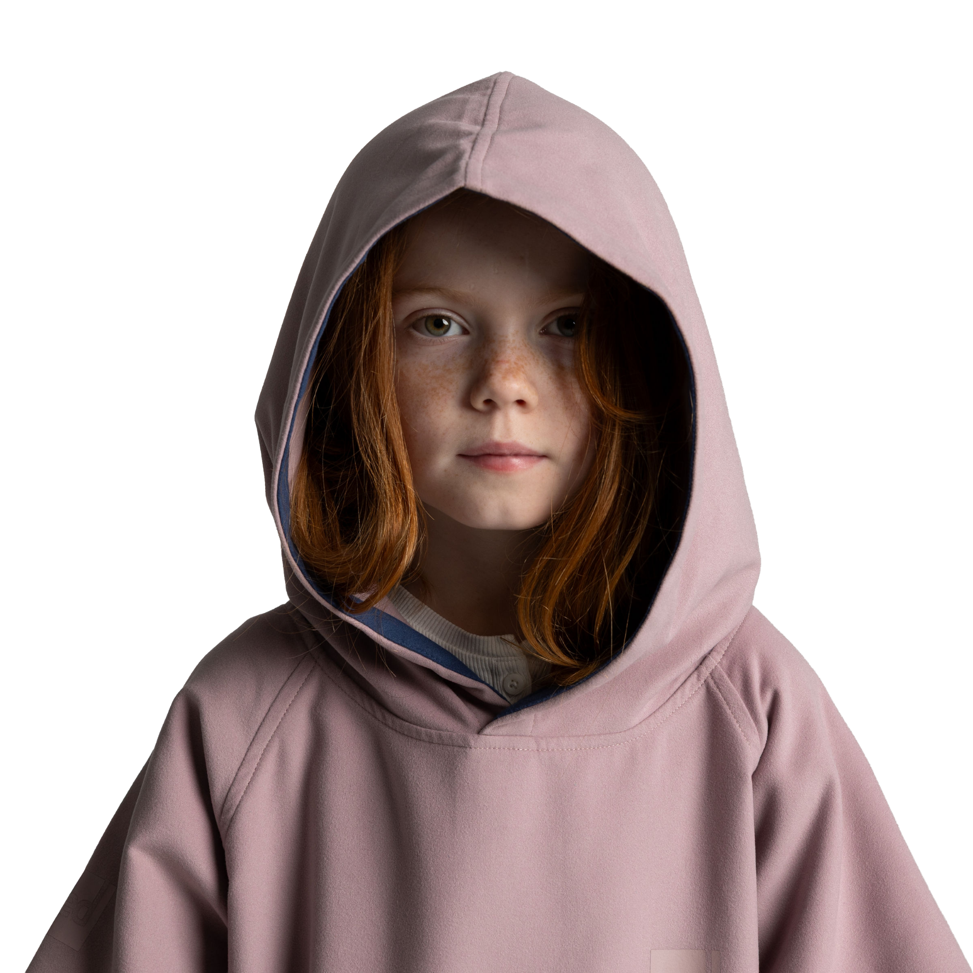 Kids' Quick Dry Microfibre Poncho Changing Robe - Salty Pink