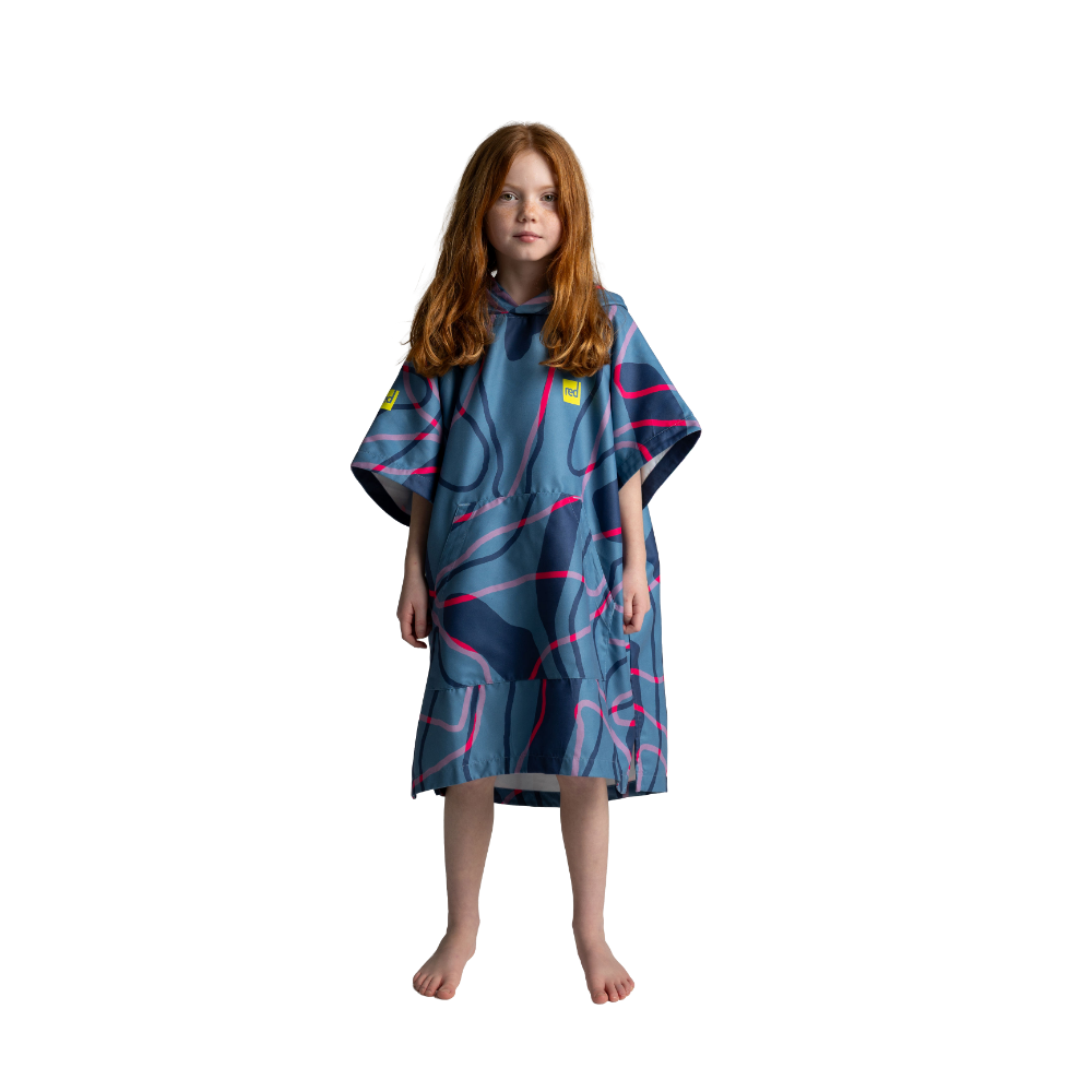 Red Equipment Kids' Quick Dry Microfibre Poncho Changing Robe - Pattern ...
