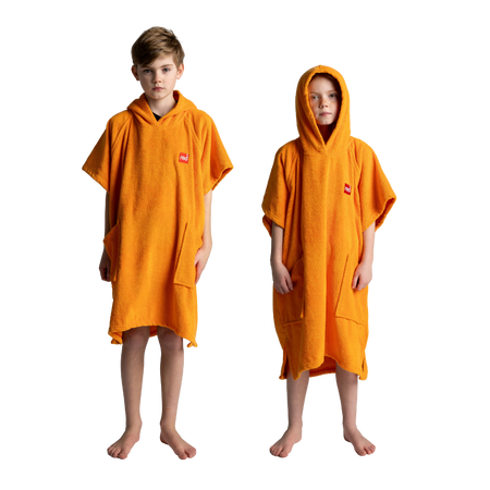 Towelling Poncho Changing Robe Bitter Orange