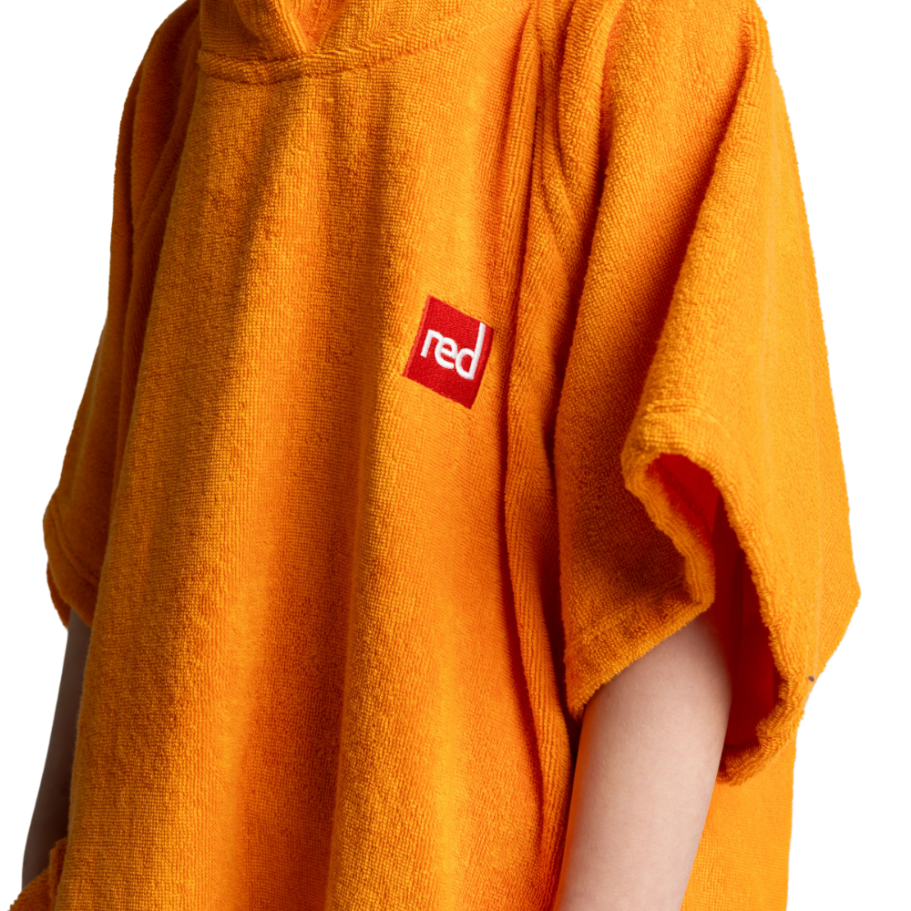 Kids' Towelling Poncho Changing Robe - Bitter Orange