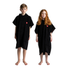 Kids' Towelling Poncho Changing Robe - Stealth Black