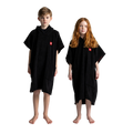 Kids' Towelling Poncho Changing Robe - Stealth Black