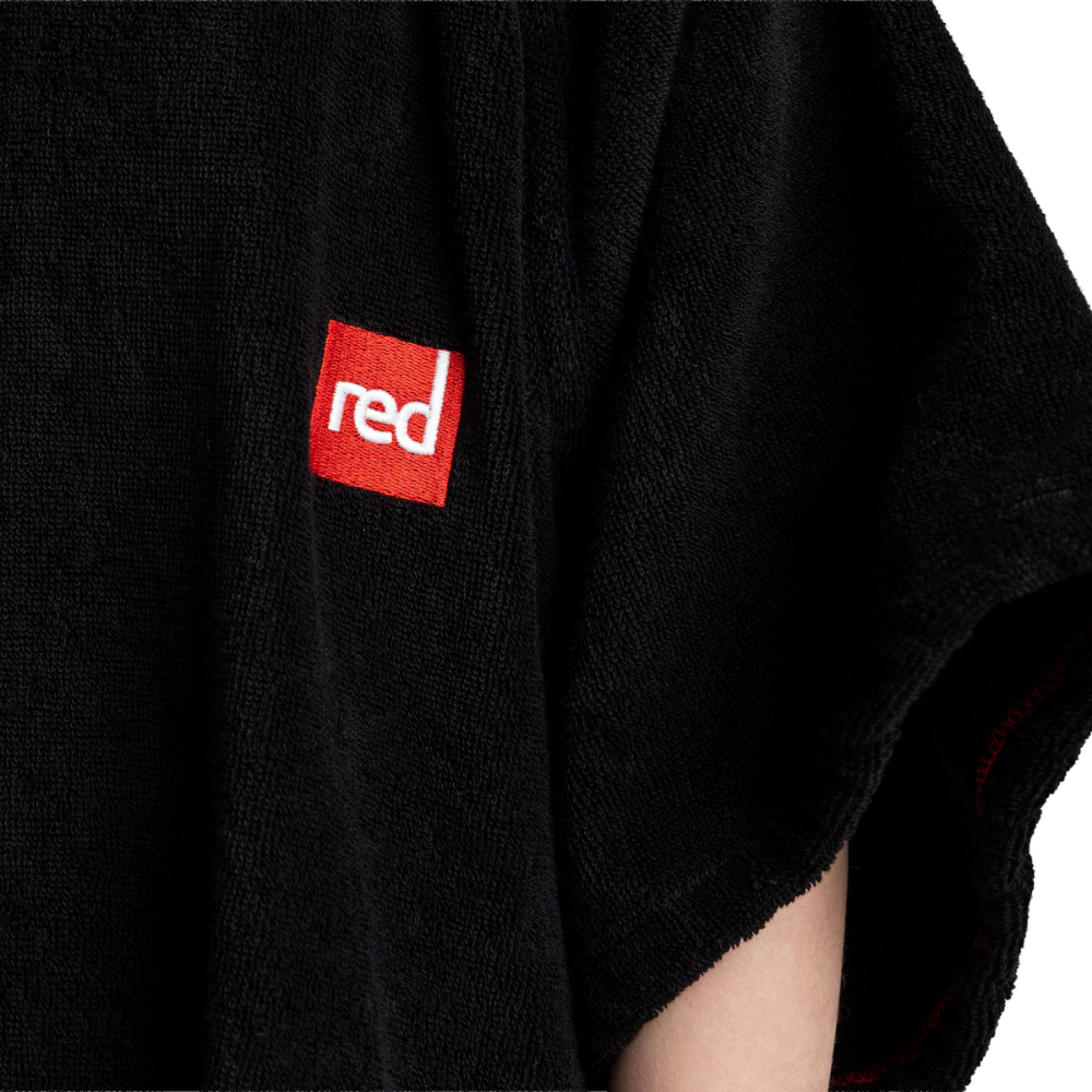 Kids' Towelling Poncho Changing Robe - Stealth Black