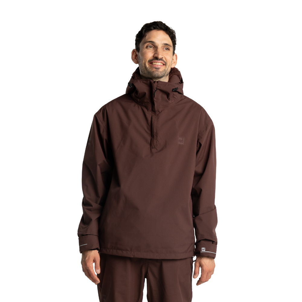 Men's EVO Pro Waterproof Insulated Half Zip Jacket - Deep Chestnut