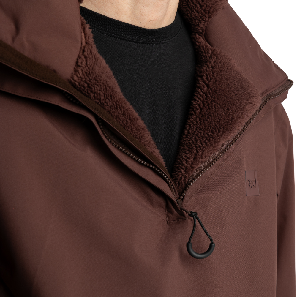 Men's EVO Pro Waterproof Insulated Half Zip Jacket - Deep Chestnut
