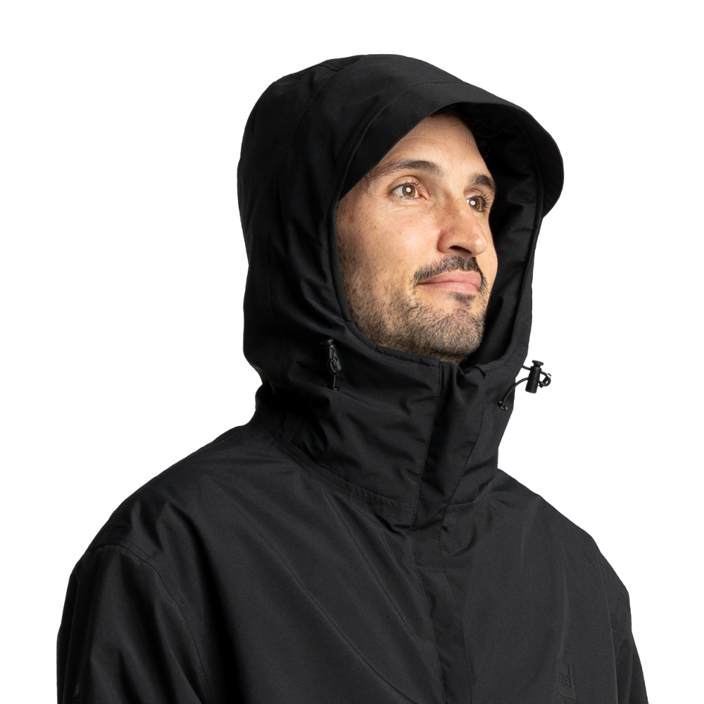 Men's EVO Pro Waterproof Insulated Half Zip Jacket - Stealth Black