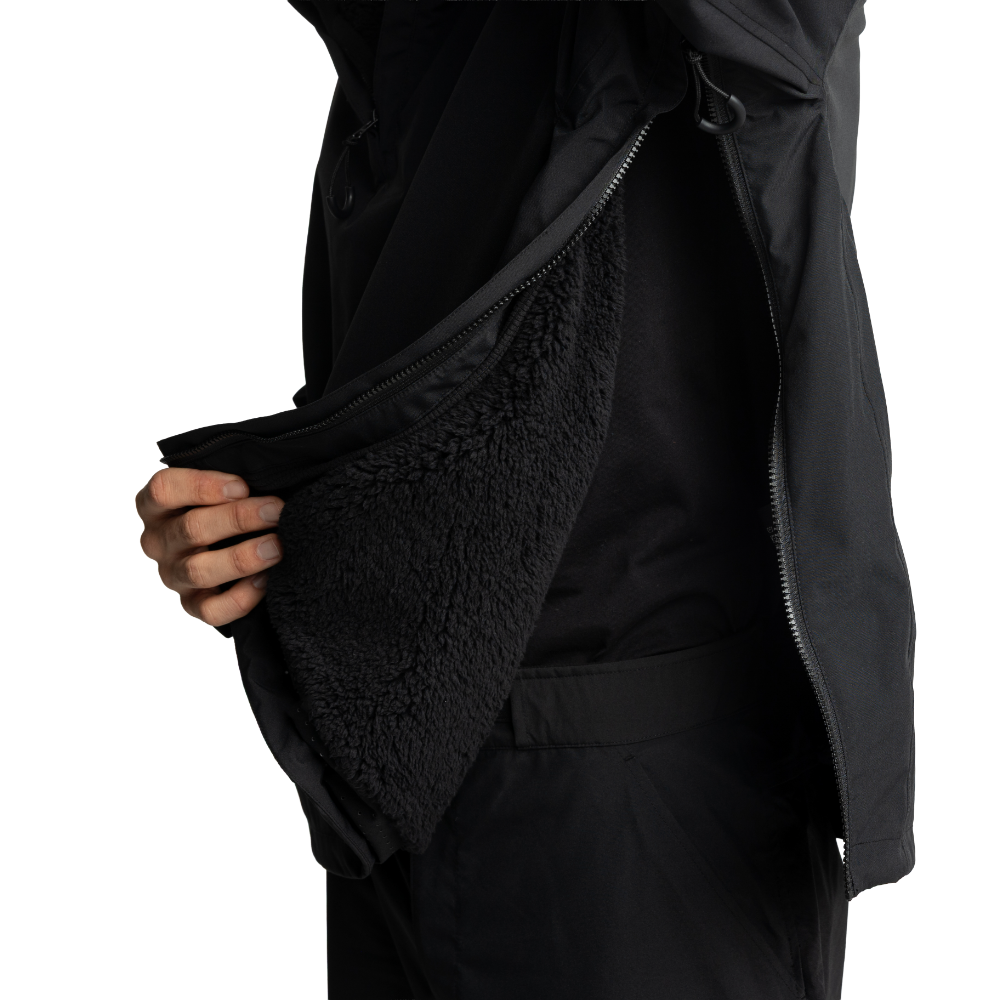 Men's EVO Pro Waterproof Insulated Half Zip Jacket - Stealth Black