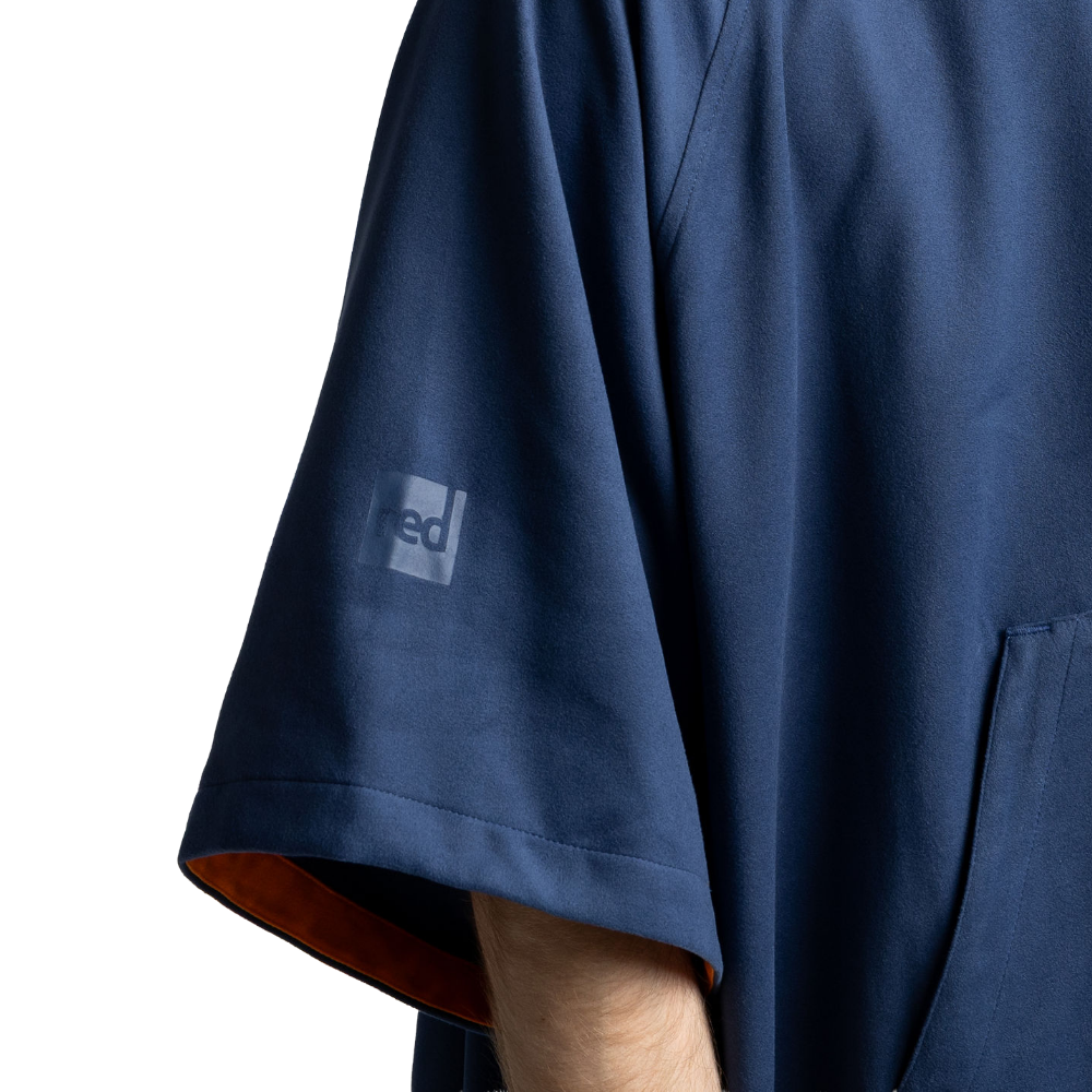 Men's Quick Dry Microfibre Poncho Changing Robe - Admiral Blue