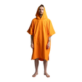 Men's Quick Dry Microfibre Poncho Changing Robe - Bitter Orange