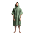 Men's Quick Dry Microfibre Poncho Changing Robe - Sage Green