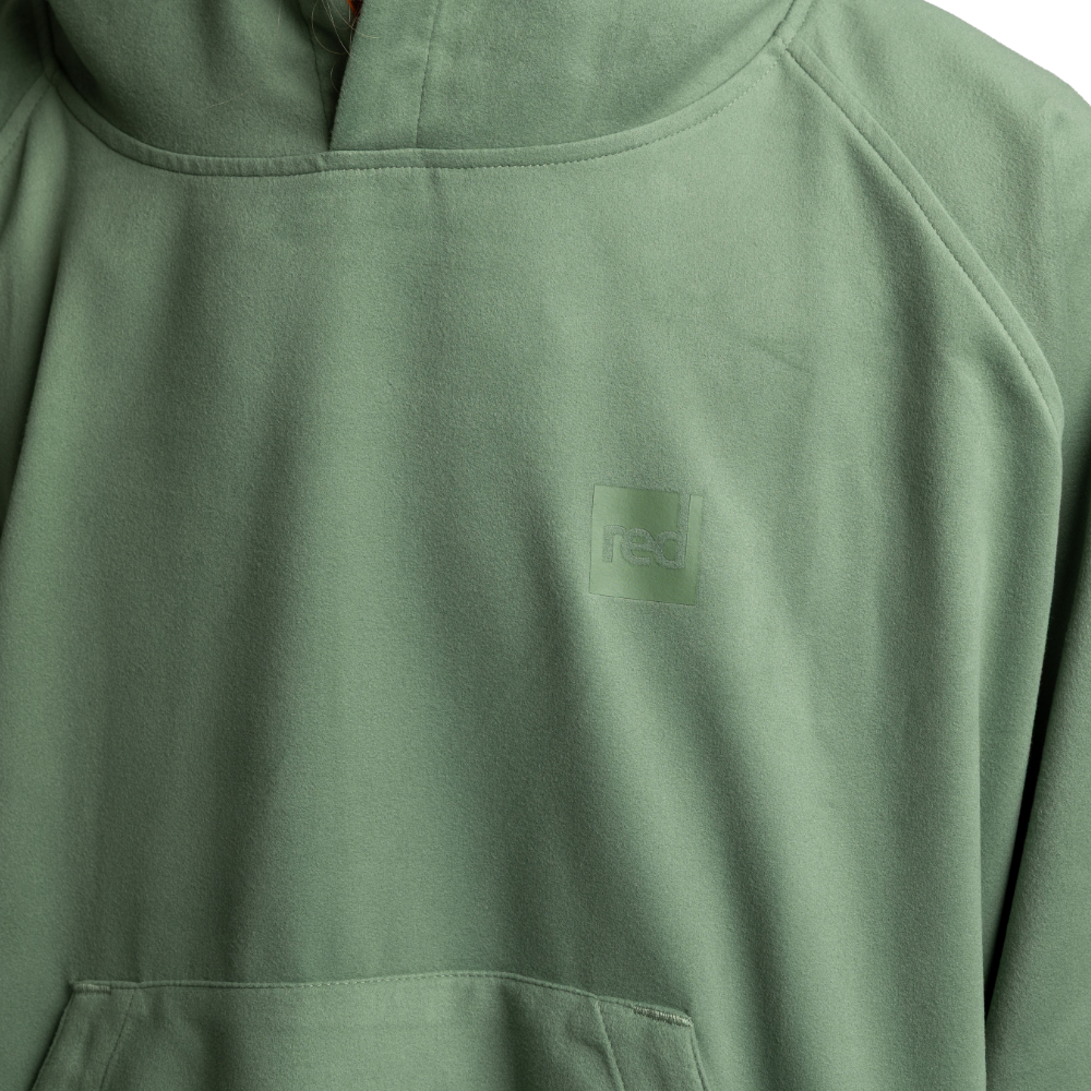 Men's Quick Dry Microfibre Poncho Changing Robe - Sage Green