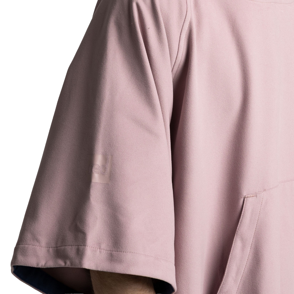 Men's Quick Dry Microfibre Poncho Changing Robe - Salty Pink