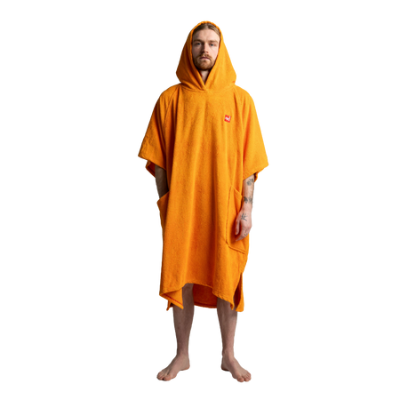 Towelling Poncho Changing Robe Bitter Orange