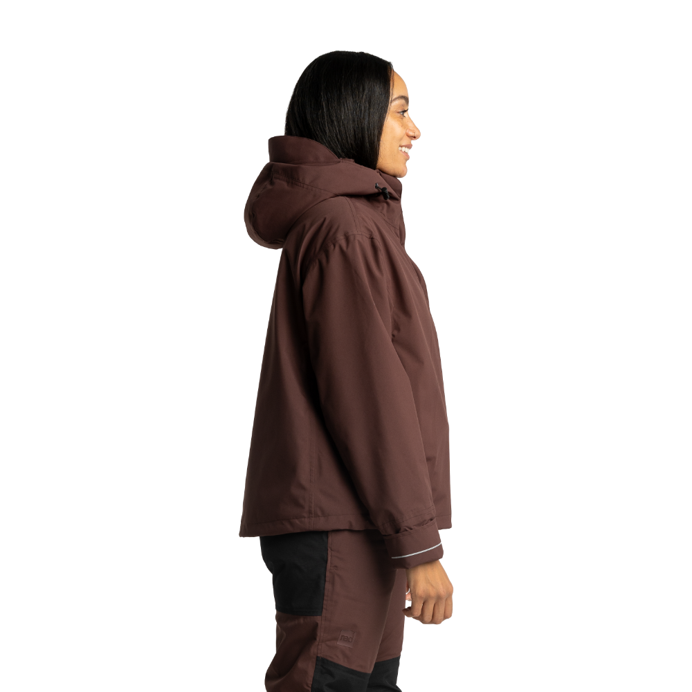 Women's EVO Pro Waterproof Insulated Half Zip Jacket - Deep Chestnut